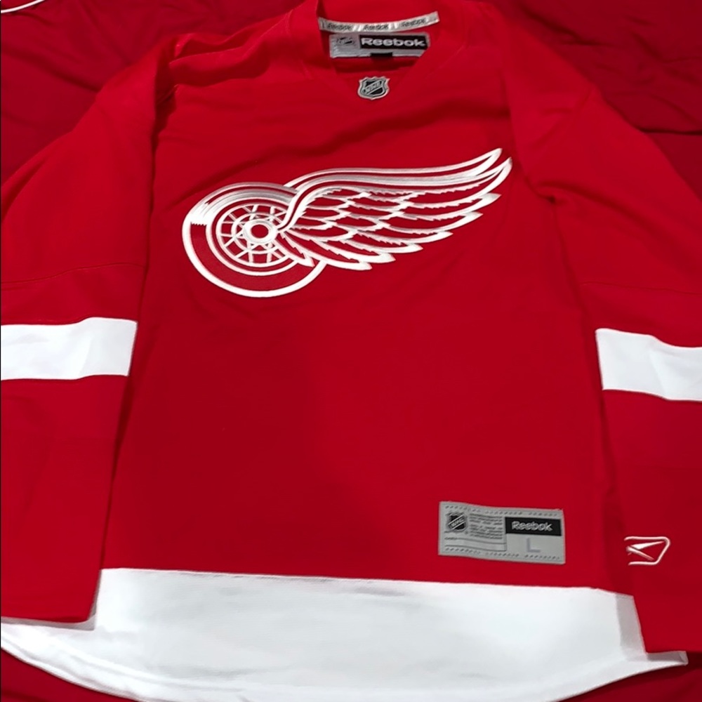 Reebok red wings hockey jersey